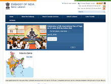 Tablet Screenshot of indianembassybeirut.org
